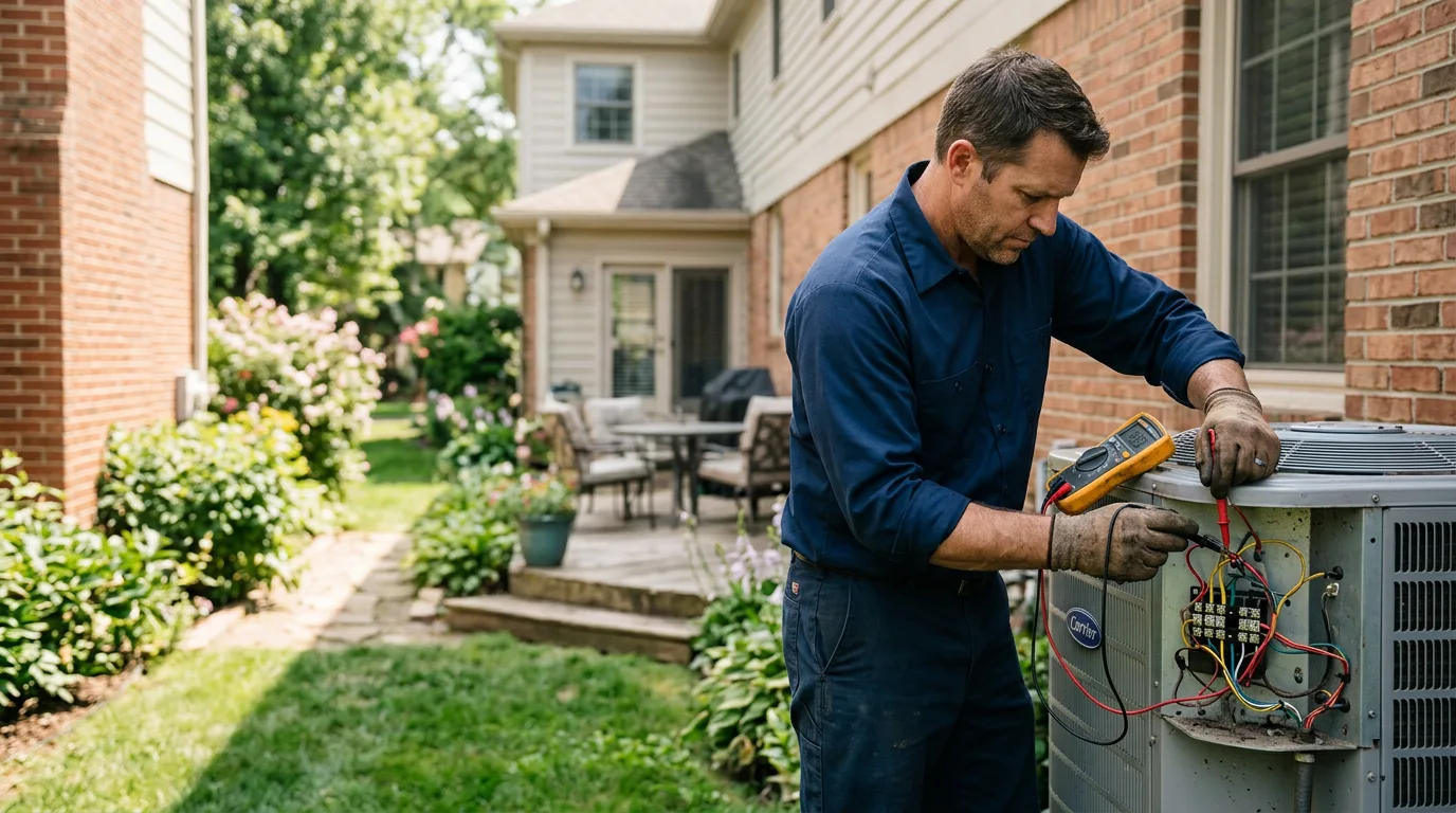 HVAC technician working near Saint Cloud, MN